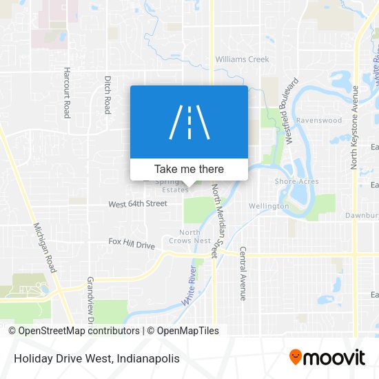 Holiday Drive West map