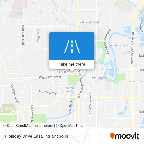 Holliday Drive East map