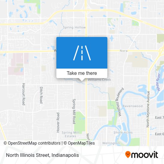 Mapa de North Illinois Street
