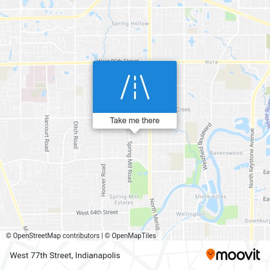 West 77th Street map
