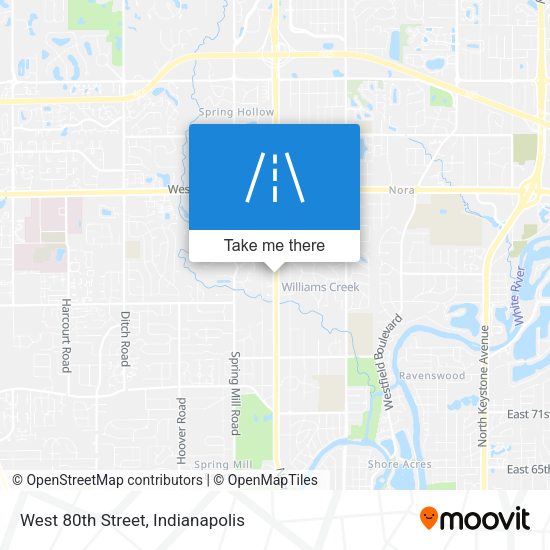 West 80th Street map