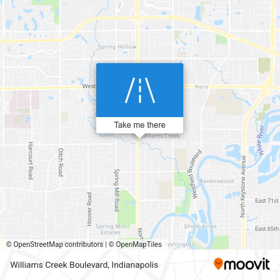 Williams Creek Boulevard map