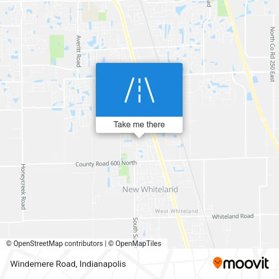 Windemere Road map