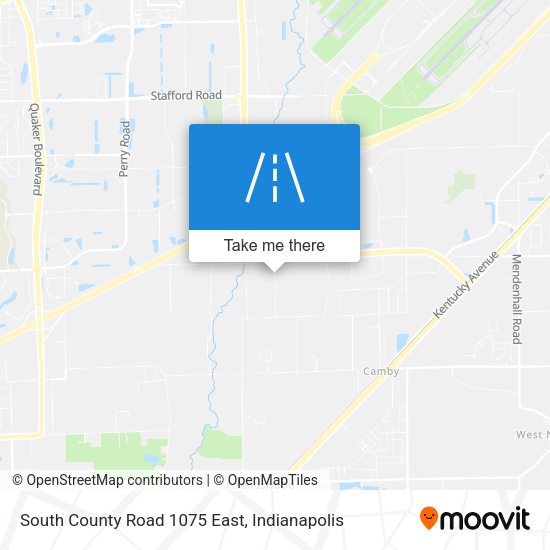South County Road 1075 East map