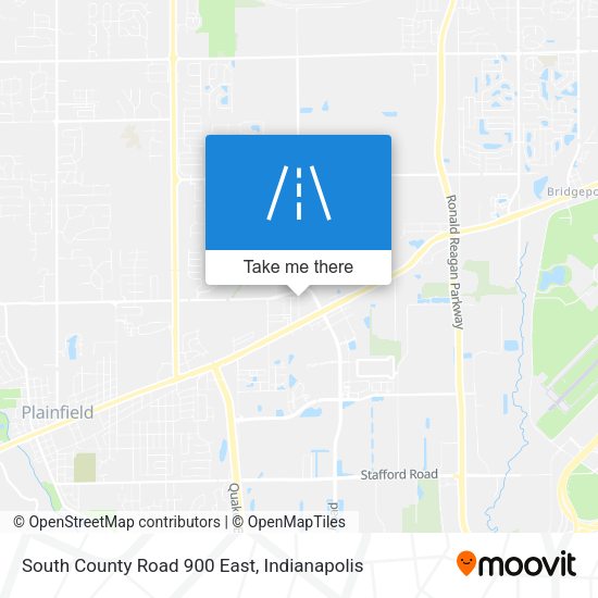South County Road 900 East map