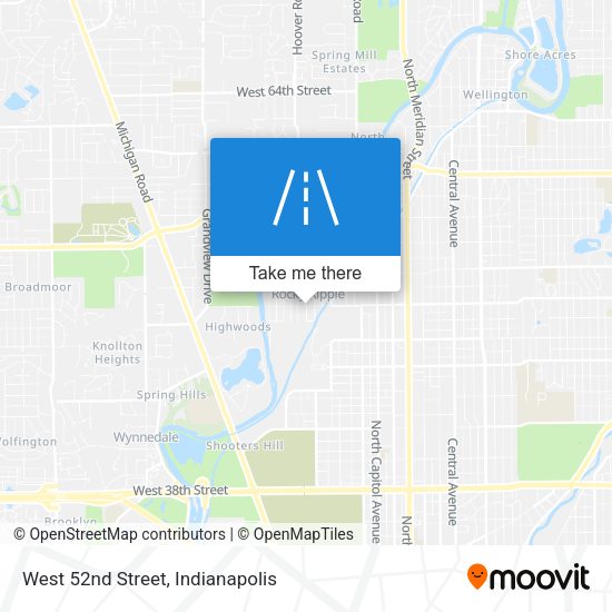 West 52nd Street map
