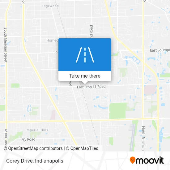 Corey Drive map
