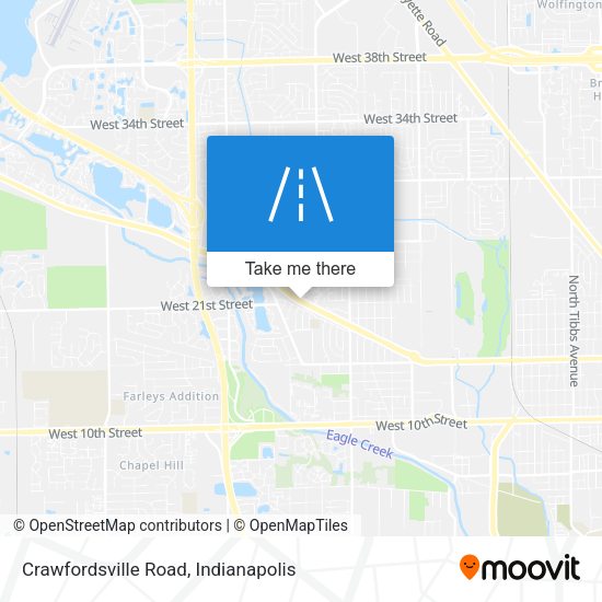 Mapa de Crawfordsville Road