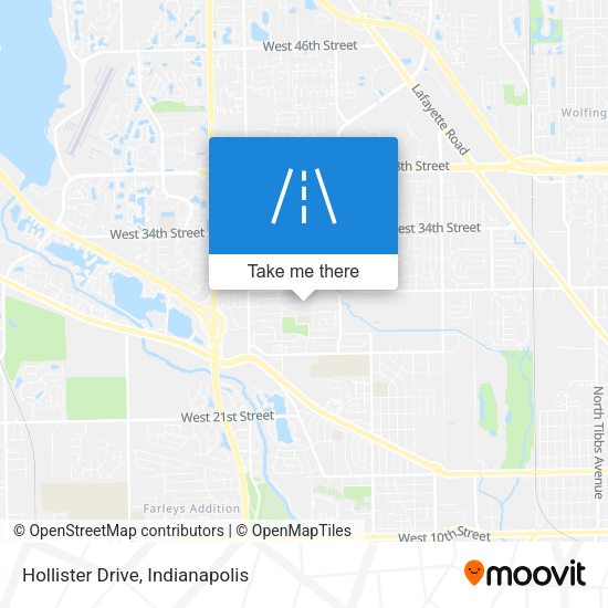 Hollister Drive map