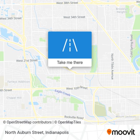 North Auburn Street map