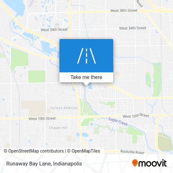 Runaway Bay Lane map