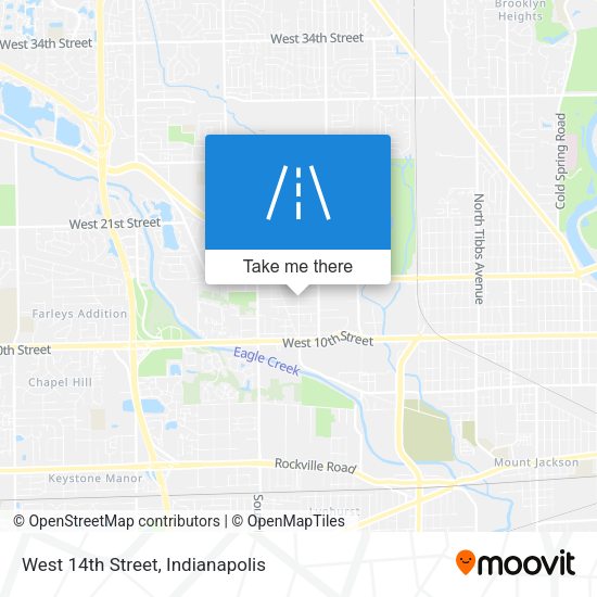 West 14th Street map
