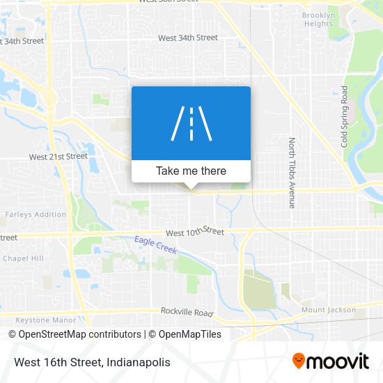 West 16th Street map