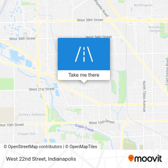 Mapa de West 22nd Street