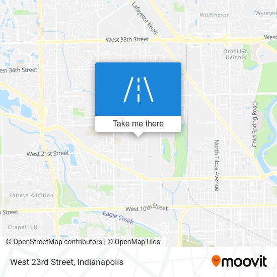 West 23rd Street map