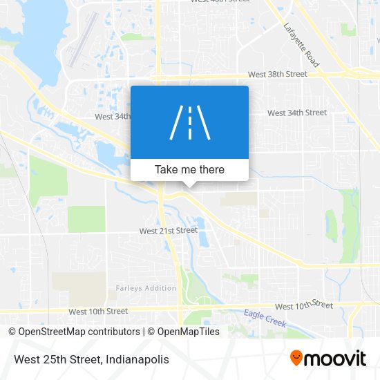 West 25th Street map