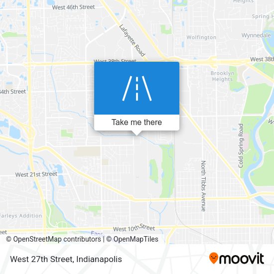 West 27th Street map