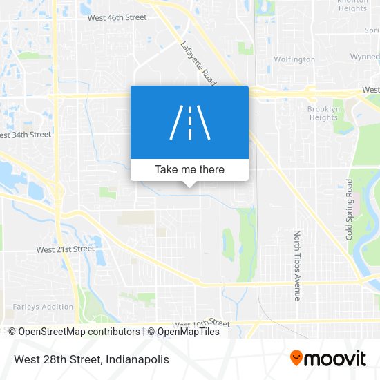 West 28th Street map