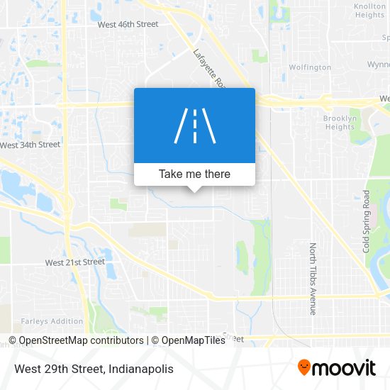 West 29th Street map