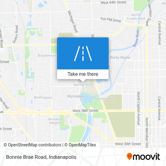 Mapa de Bonnie Brae Road