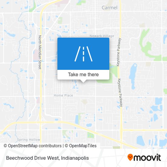 Beechwood Drive West map