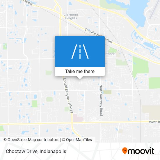 Mapa de Choctaw Drive