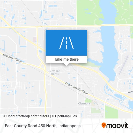 Mapa de East County Road 450 North