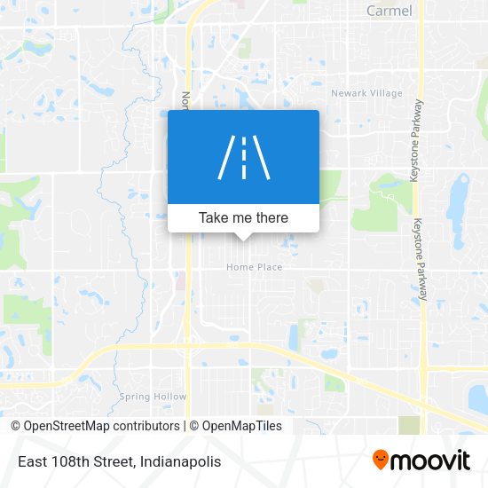East 108th Street map