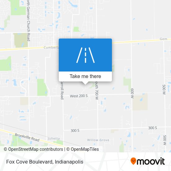 Fox Cove Boulevard map