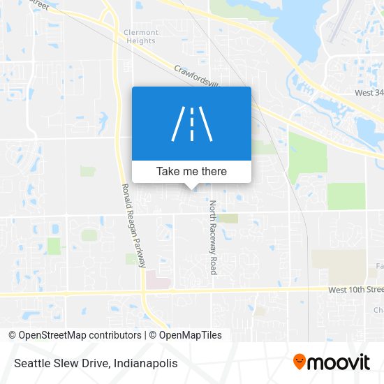 Seattle Slew Drive map