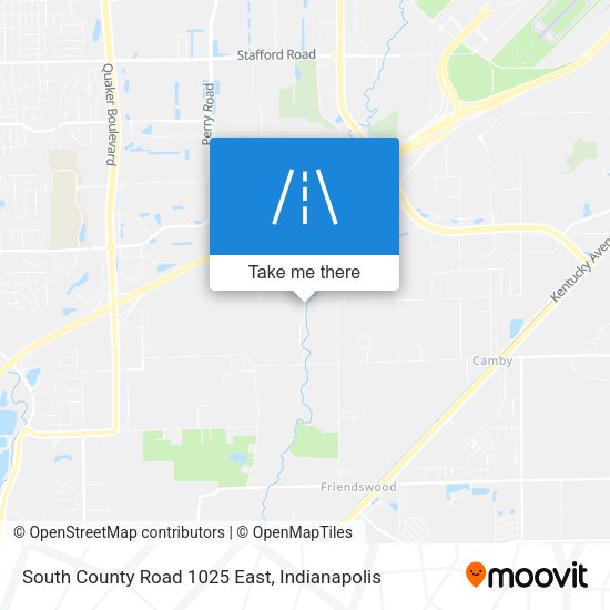South County Road 1025 East map