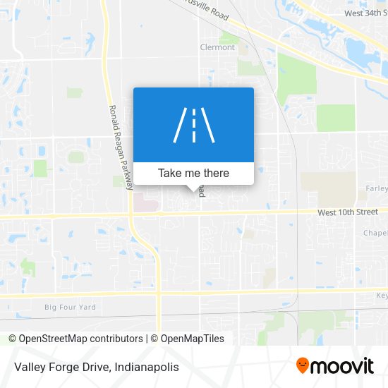 Valley Forge Drive map