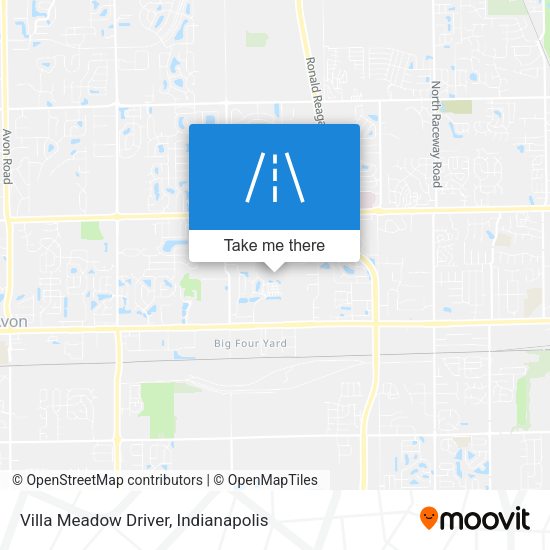 Villa Meadow Driver map