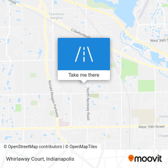 Whirlaway Court map