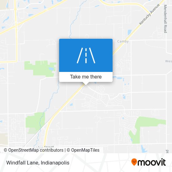 Windfall Lane map