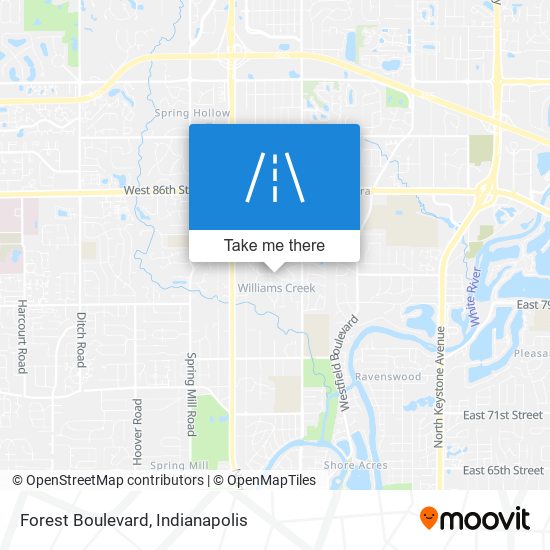 Mapa de Forest Boulevard