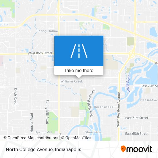 Mapa de North College Avenue