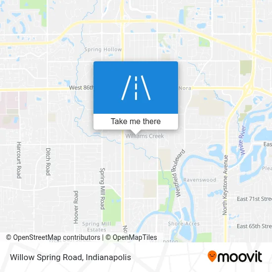 Willow Spring Road map