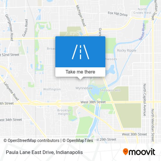 Mapa de Paula Lane East Drive