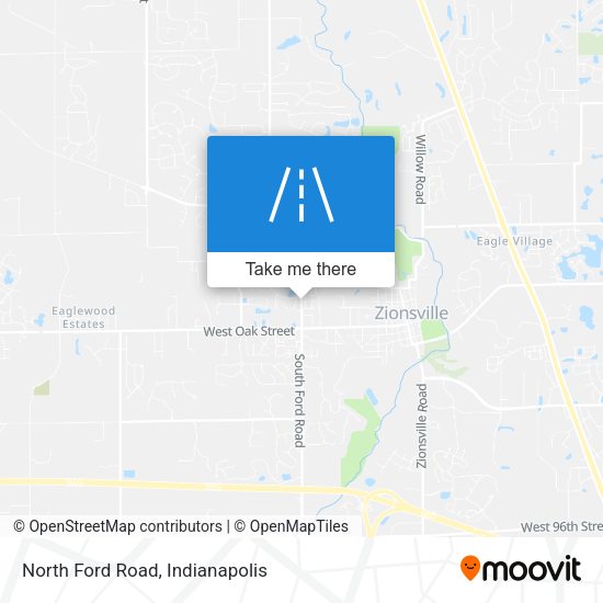 North Ford Road map