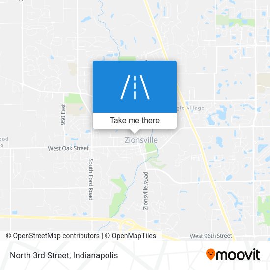 North 3rd Street map