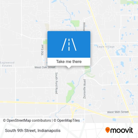 South 9th Street map