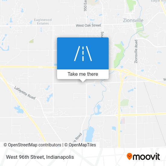 West 96th Street map