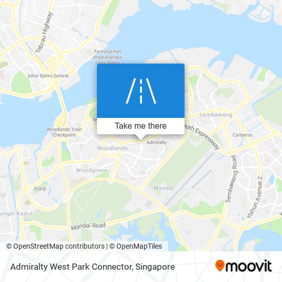 Admiralty West Park Connector map