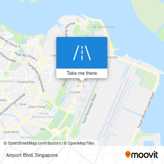 Airport Blvd map