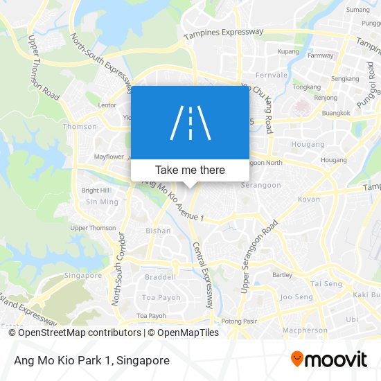 Ang Mo Kio Park 1 map
