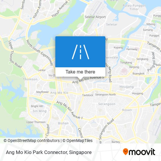 Ang Mo Kio Park Connector map