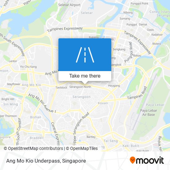 Ang Mo Kio Underpass map