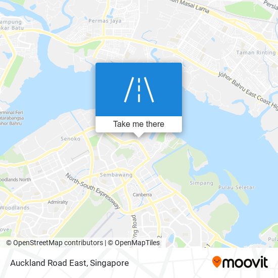 Auckland Road East map