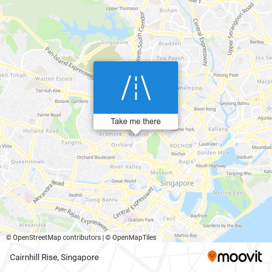 Cairnhill Rise map